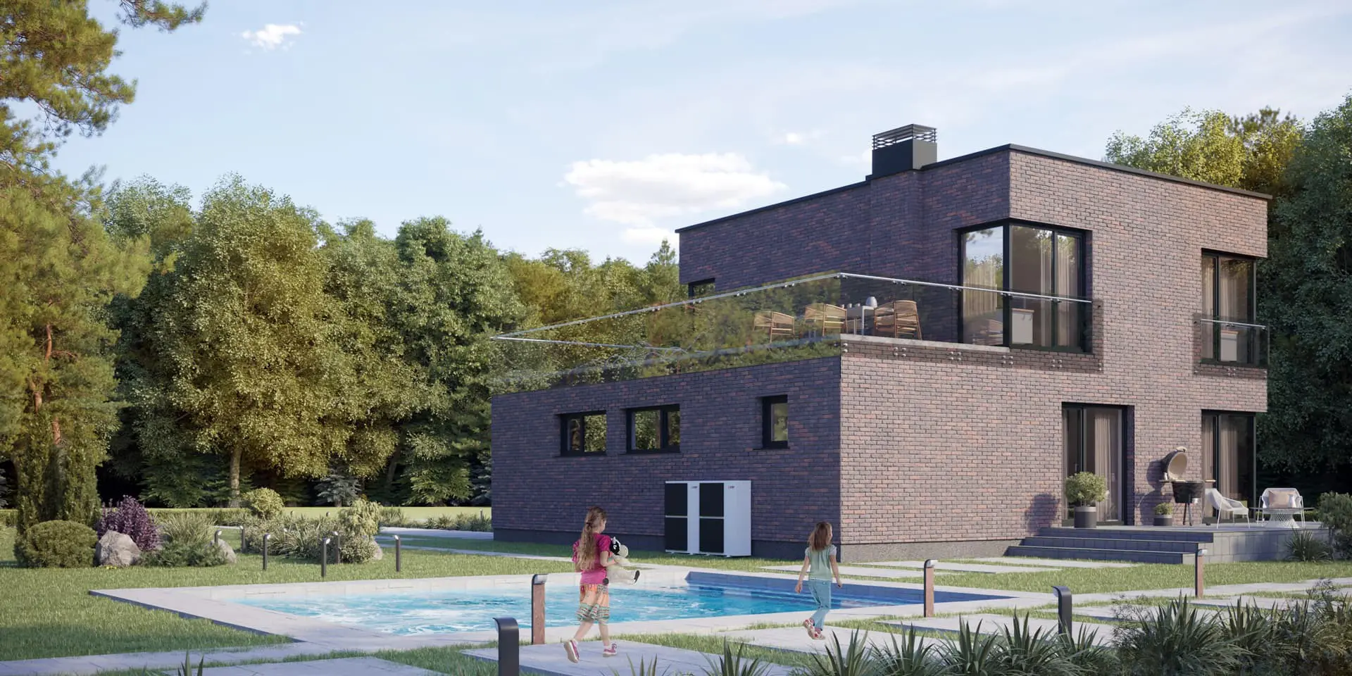 Projekt domu jednorodzinnego o pow. 153 m²: Piętrowy, 3 Sypialnie, Gabinet, 2 Łazienki, Otwarta kuchnia, Garaż