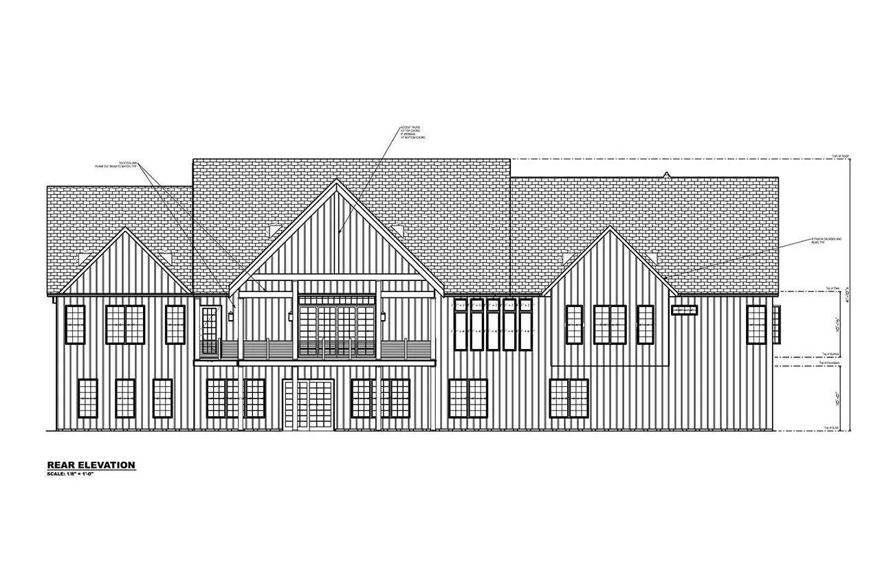 Projekt domu parterowego + piwnicą o pow. 1012 m²: 3 Sypialnie, Gabinet, 7 Łazienki, Otwarta kuchnia, Garaż
