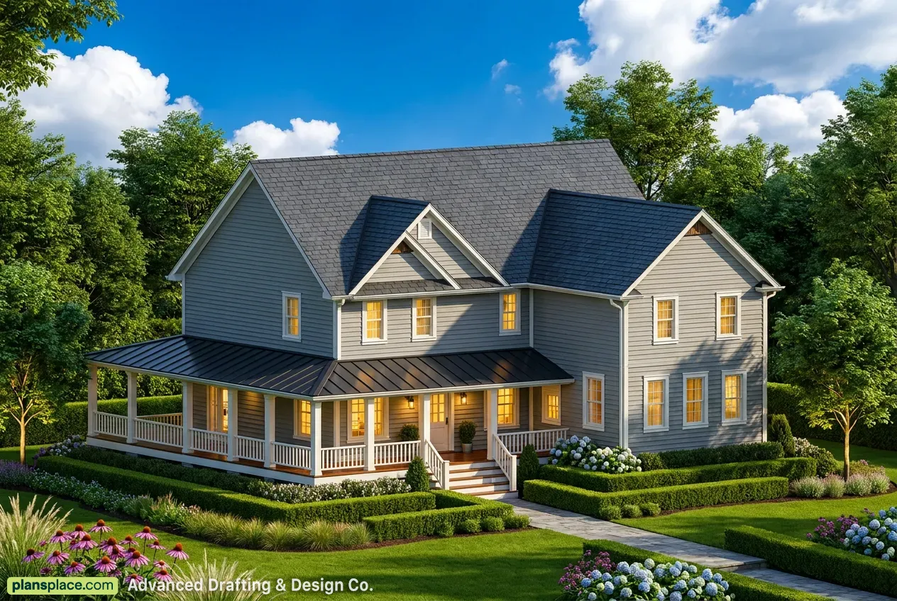 Projekt domu parterowego + piwnicą o pow. 665 m²: 4 Sypialnie, Gabinet, 7 Łazienki, Otwarta kuchnia, Garaż