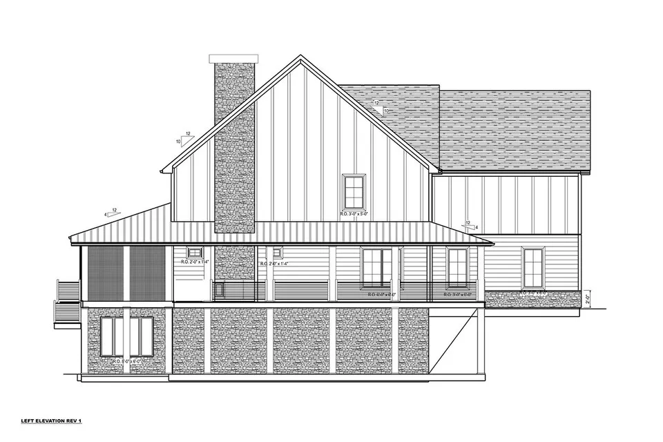 Projekt domu parterowego + piwnicą o pow. 665 m²: 4 Sypialnie, Gabinet, 7 Łazienki, Otwarta kuchnia, Garaż