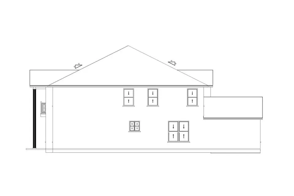 Projekt domu piętrowego o pow. 490 m²: 4 Sypialnie, Gabinet, 4 Łazienki, Otwarta kuchnia, Garaż