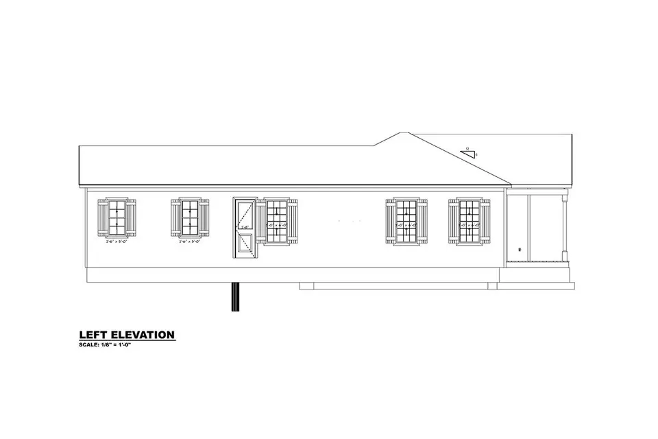 Projekt domu parterowego o pow. 238 m²: 3 Sypialnie, 3 Łazienki, Otwarta kuchnia, bez Garażu