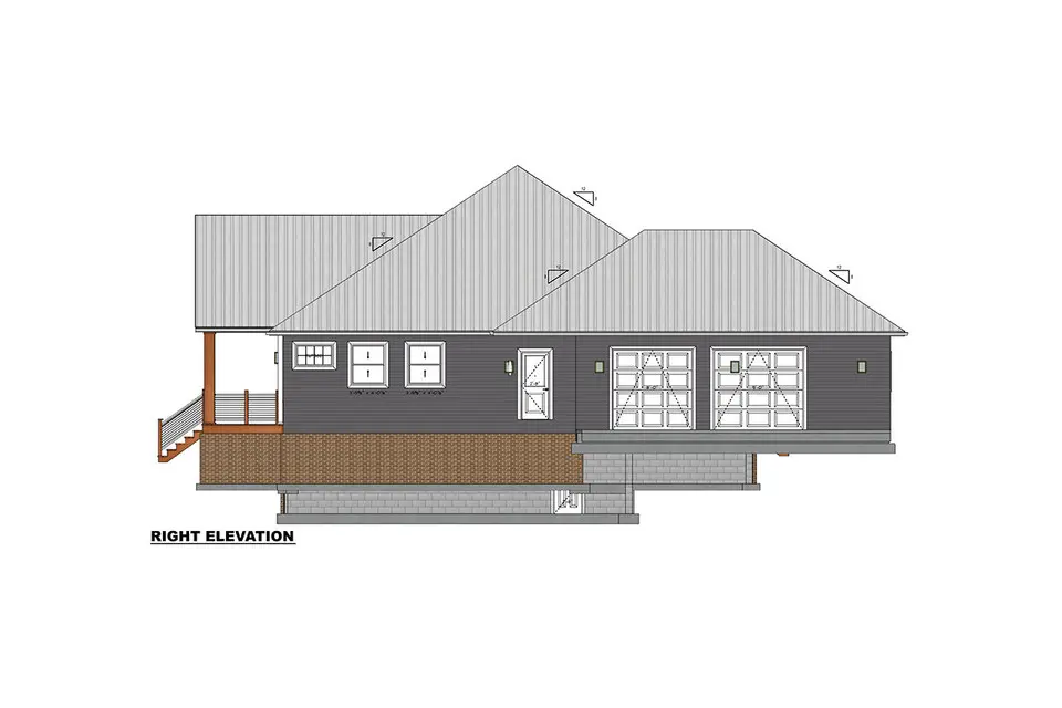 Projekt domu parterowego o pow. 262 m²: 3 Sypialnie, 3 Łazienki, Otwarta kuchnia, Garaż