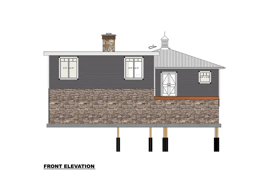 Projekt domu parterowego + piwnicą o pow. 204 m²: 3 Sypialnie, 3 Łazienki, Otwarta kuchnia, bez Garażu