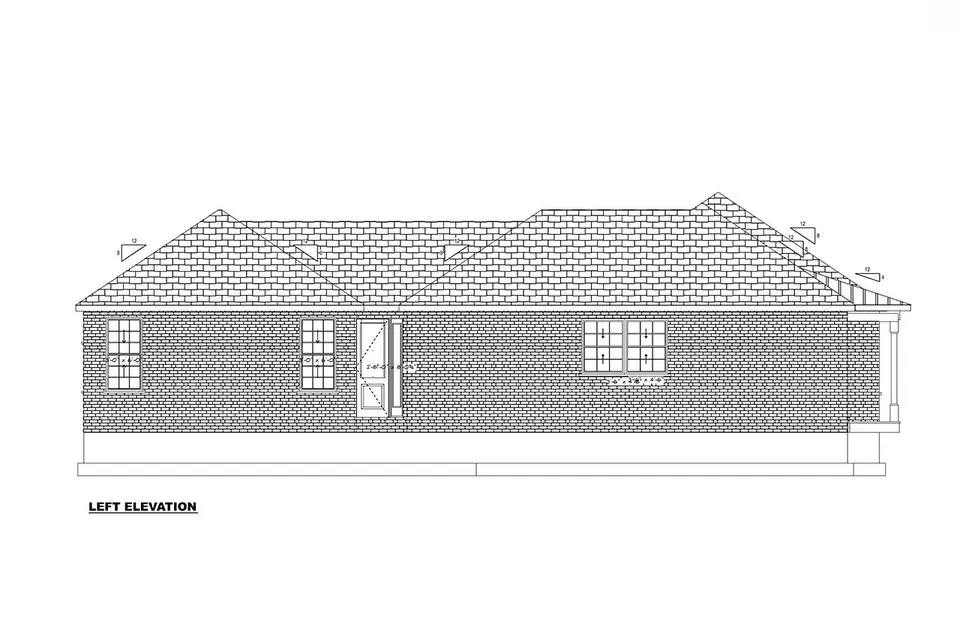 Projekt domu parterowego o pow. 205 m²: 4 Sypialnie, 4 Łazienki, Otwarta kuchnia, bez Garażu