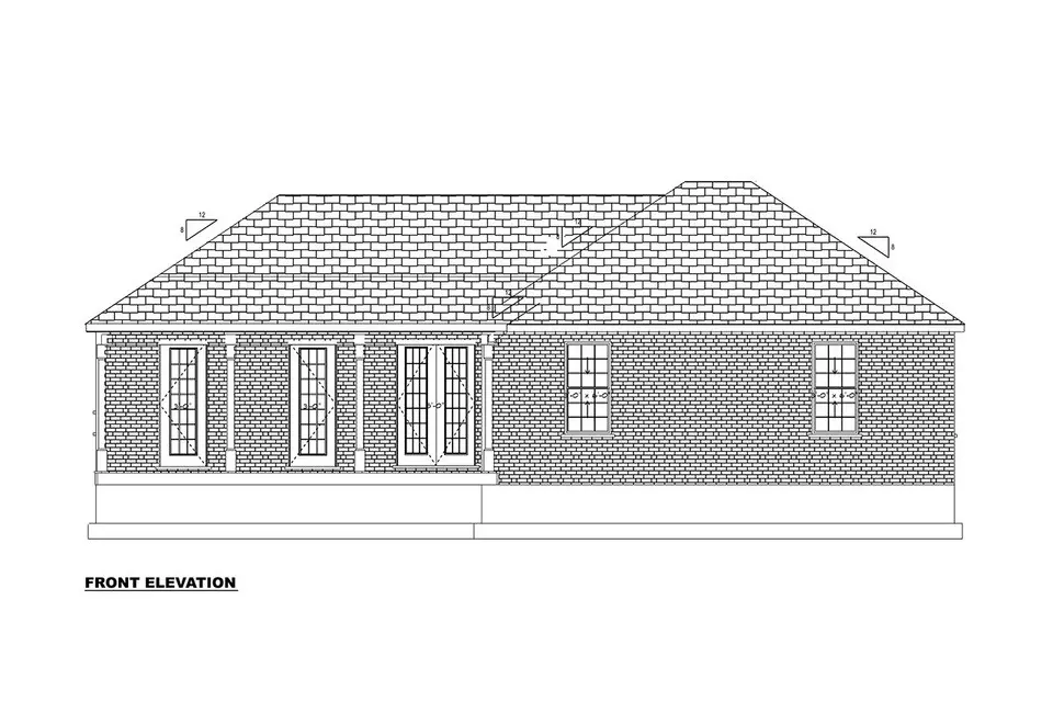 Projekt domu parterowego o pow. 205 m²: 4 Sypialnie, 4 Łazienki, Otwarta kuchnia, bez Garażu