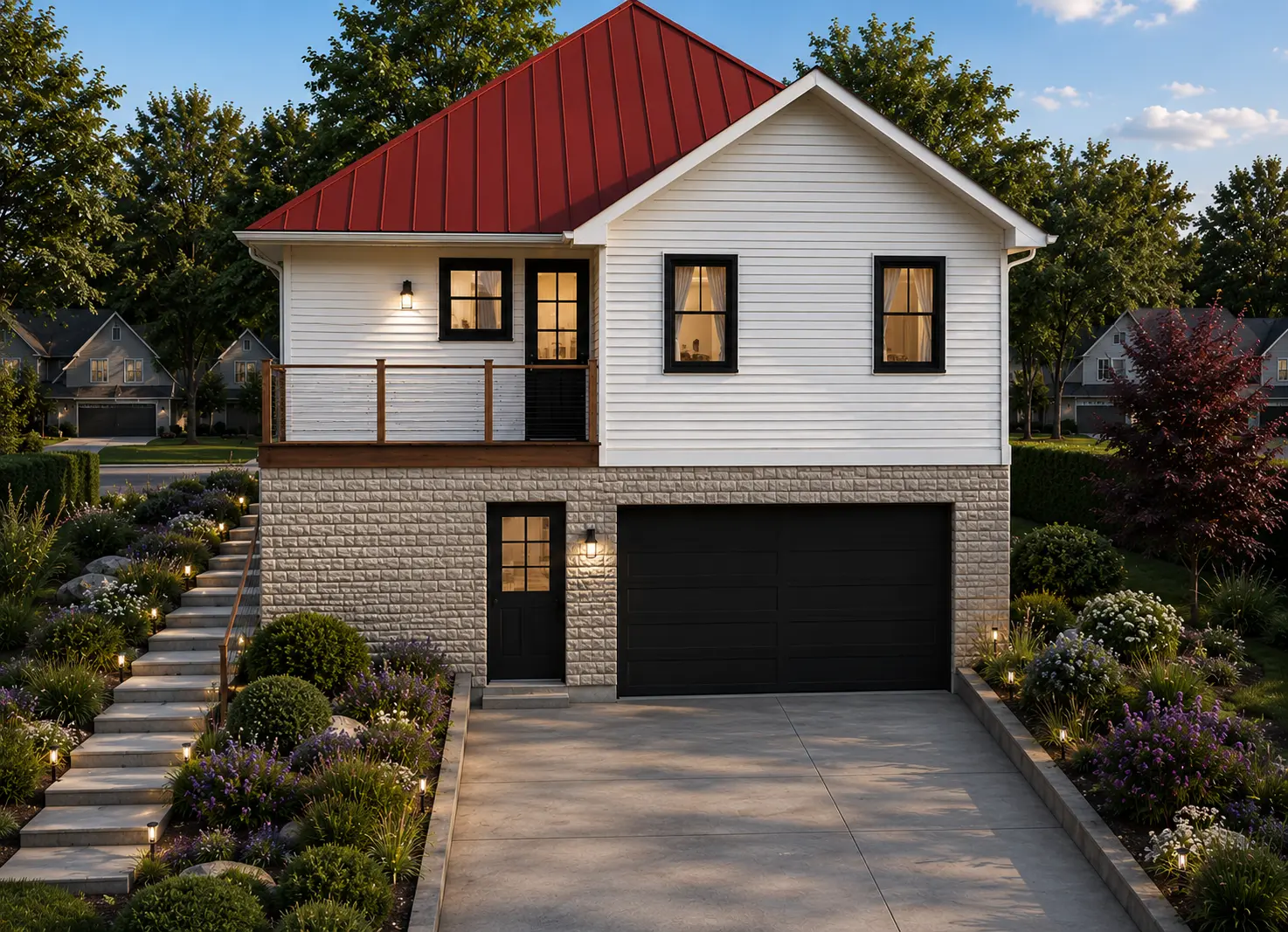Projekt domu parterowego + piwnicą o pow. 314 m²: 3 Sypialnie, 3 Łazienki, Otwarta kuchnia, Garaż