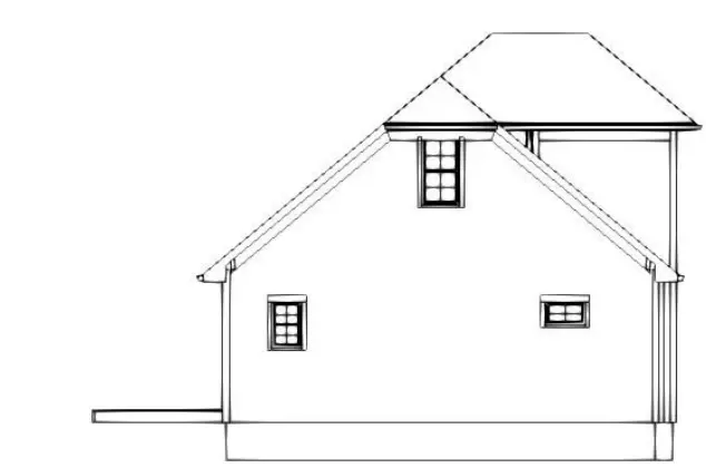 Projekt domu z poddaszem użytkowym o pow. 150 m²: 3 Sypialnie, 3 Łazienki, Otwarta kuchnia, bez Garażu