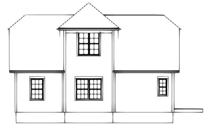 Projekt domu z poddaszem użytkowym o pow. 150 m²: 3 Sypialnie, 3 Łazienki, Otwarta kuchnia, bez Garażu