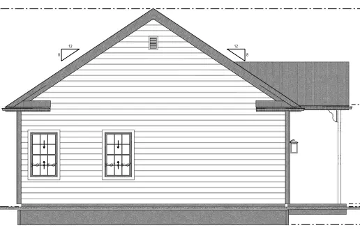 Projekt domu parterowego o pow. 135 m²: 1 Sypialnie, 1 Łazienki, Otwarta kuchnia, Garaż