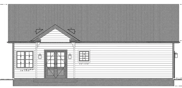 Projekt domu parterowego o pow. 135 m²: 1 Sypialnie, 1 Łazienki, Otwarta kuchnia, Garaż