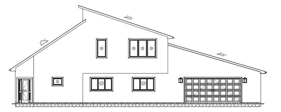 Projekt domu z poddaszem użytkowym o pow. 250 m²: 3 Sypialnie, 3 Łazienki, Garaż