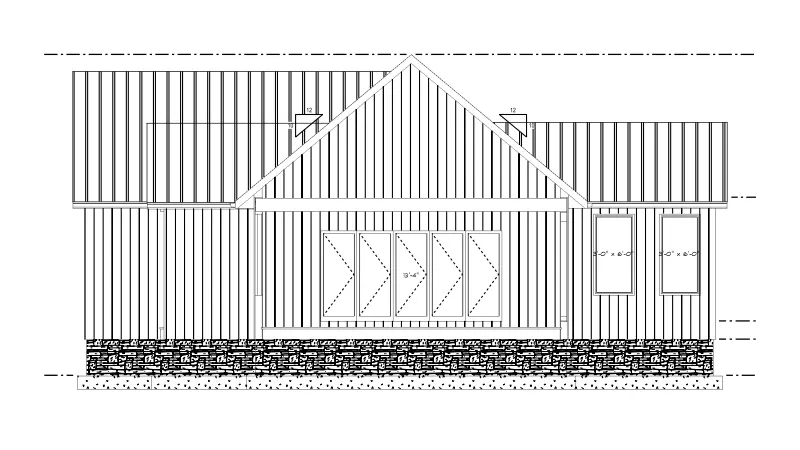 Projekt domu parterowego o pow. 194 m²: 2 Sypialnie, 3 Łazienki, Otwarta kuchnia, bez Garażu