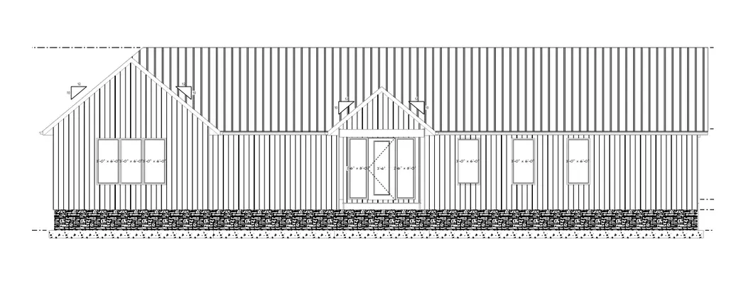 Projekt domu parterowego o pow. 194 m²: 2 Sypialnie, 3 Łazienki, Otwarta kuchnia, bez Garażu