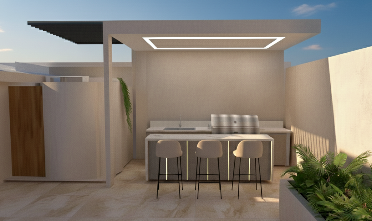 Projekt domu piętrowego o pow. 283 m²: 3 Sypialnie, Gabinet, 3 Łazienki, Otwarta kuchnia, bez Garażu