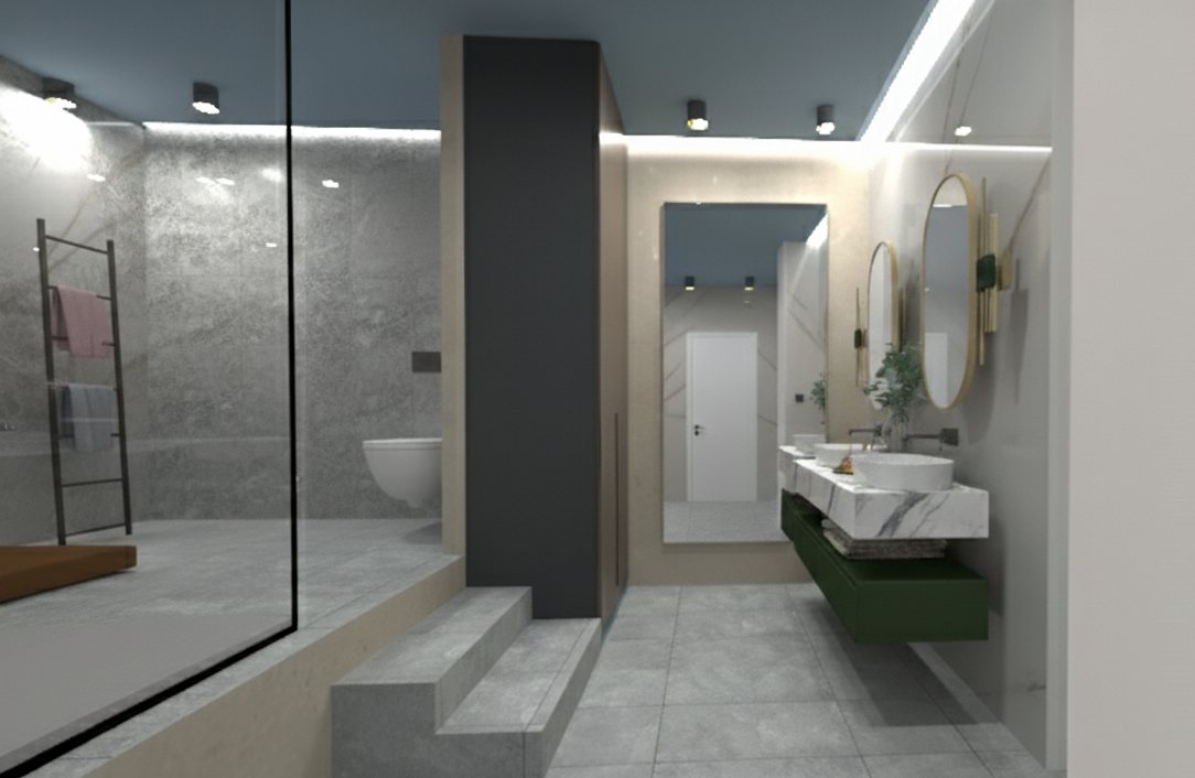 Projekt domu piętrowego o pow. 283 m²: 3 Sypialnie, Gabinet, 3 Łazienki, Otwarta kuchnia, bez Garażu