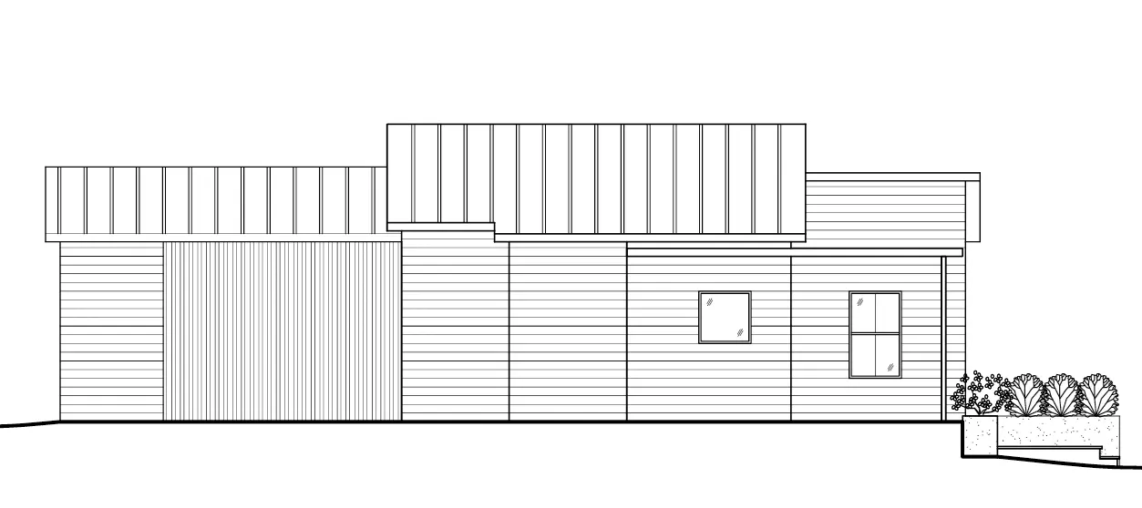 Projekt domu parterowego o pow. 120 m²: 2 Sypialnie, 2 Łazienki, Otwarta kuchnia, bez Garażu