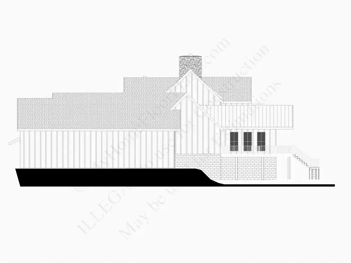 Projekt domu piętrowego + piwnicą o pow. 466 m²: 5 Sypialnie, 6 Łazienki, Otwarta kuchnia, Garaż
