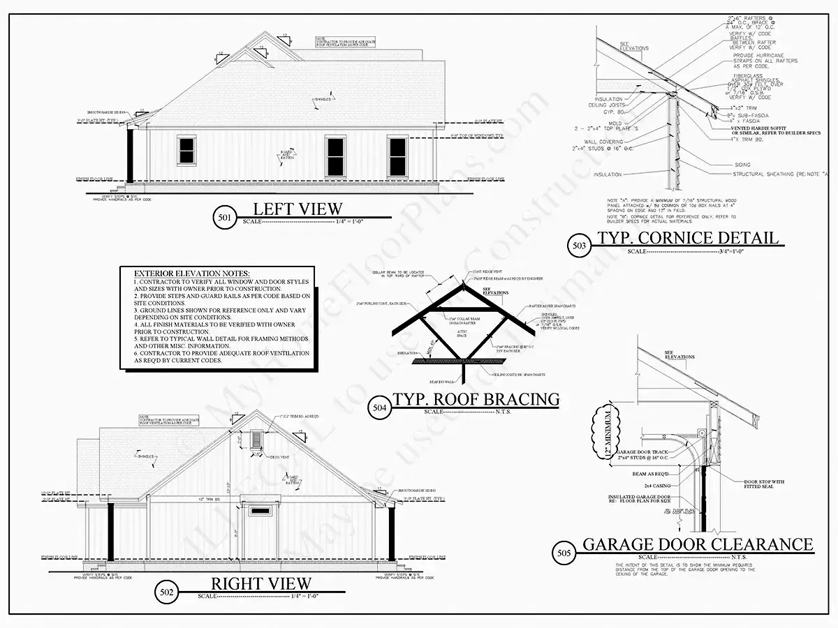 Projekt domu parterowego o pow. 42 m²: 3 Sypialnie, 2 Łazienki, Otwarta kuchnia, Garaż