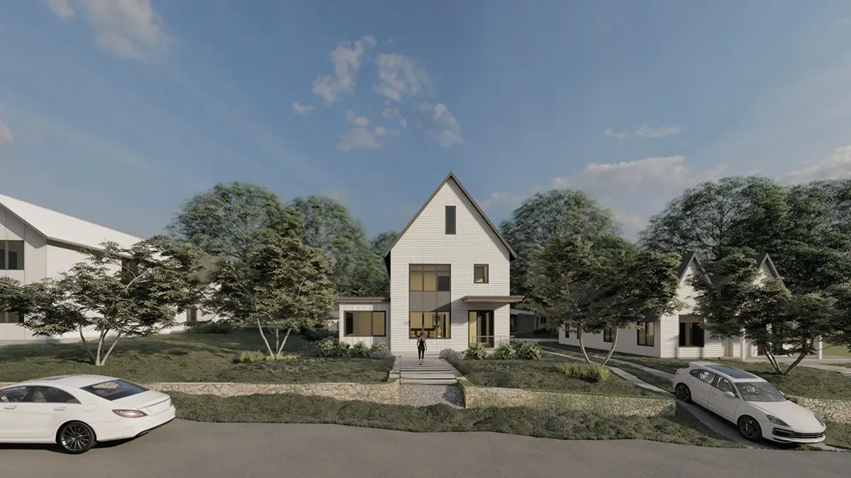 Projekt domu piętrowego o pow. 299 m²: 4 Sypialnie, Gabinet, 4 Łazienki, Otwarta kuchnia, bez Garażu