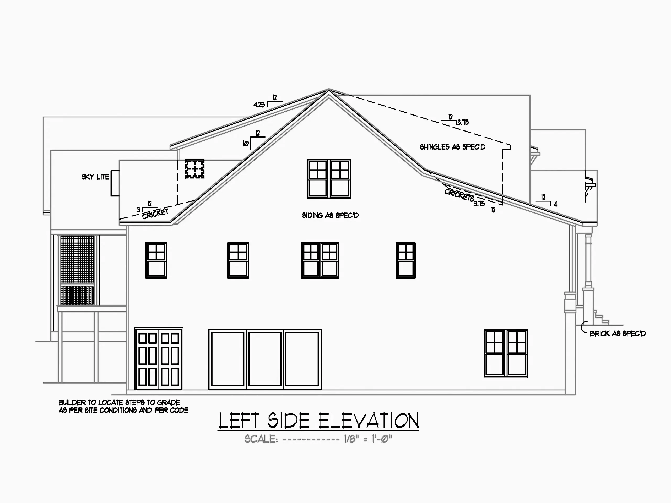 Projekt domu z poddaszem użytkowym o pow. 440 m²: 4 Sypialnie, Gabinet, 5 Łazienki, Otwarta kuchnia, Garaż