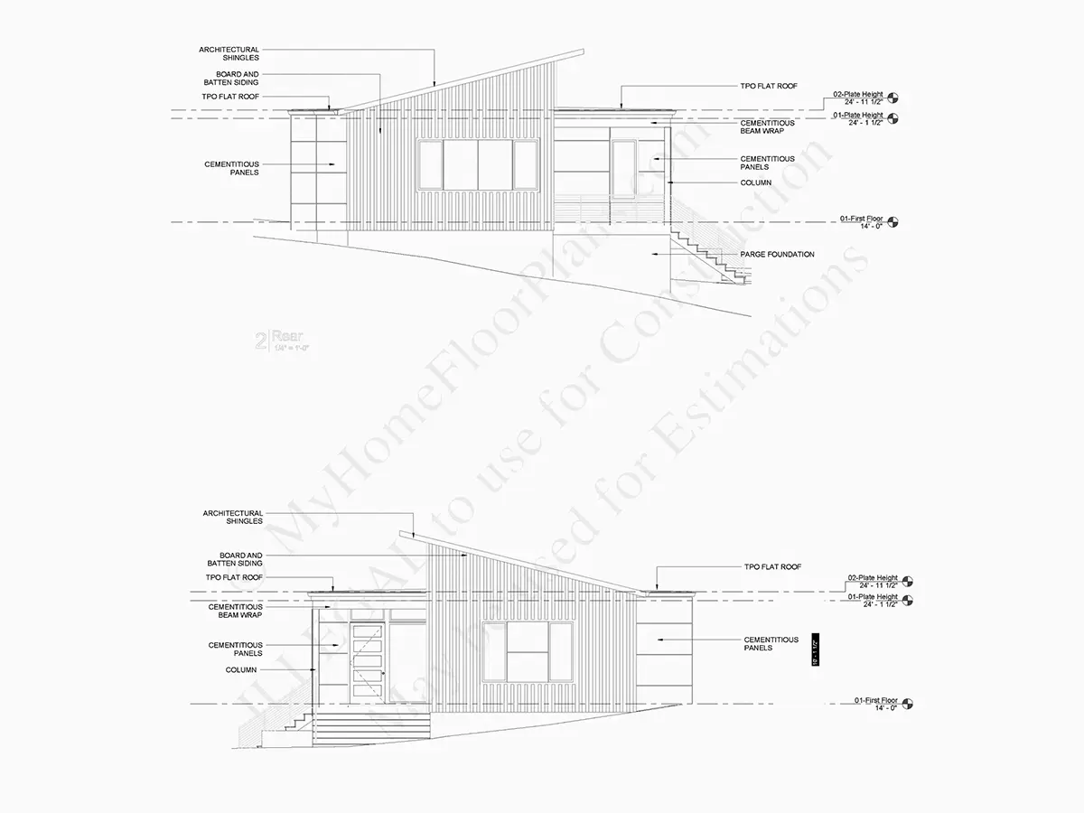 Projekt domu parterowego o pow. 196 m²: 4 Sypialnie, Gabinet, 4 Łazienki, Otwarta kuchnia, bez Garażu