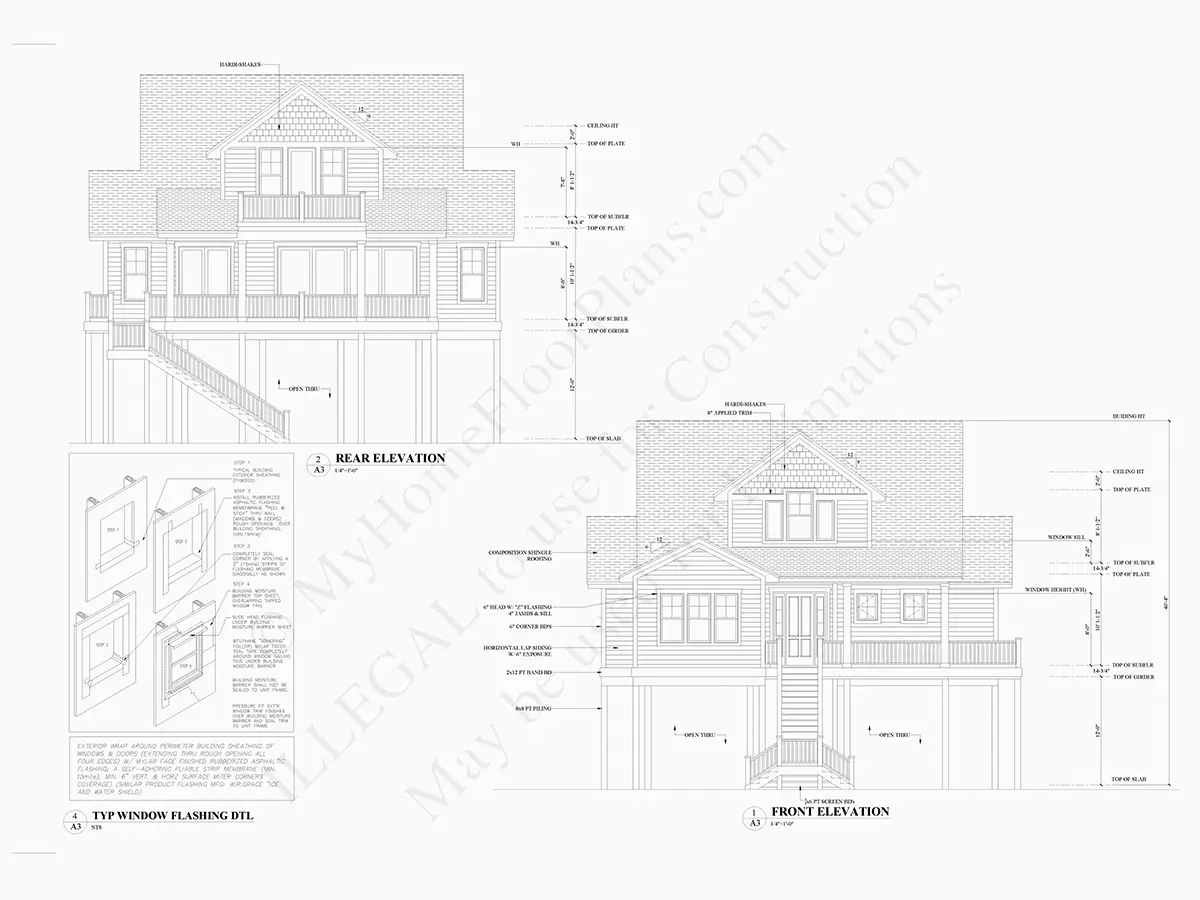 Projekt domu dwupiętrowego o pow. 281 m²: 4 Sypialnie, 4 Łazienki, Otwarta kuchnia, Garaż
