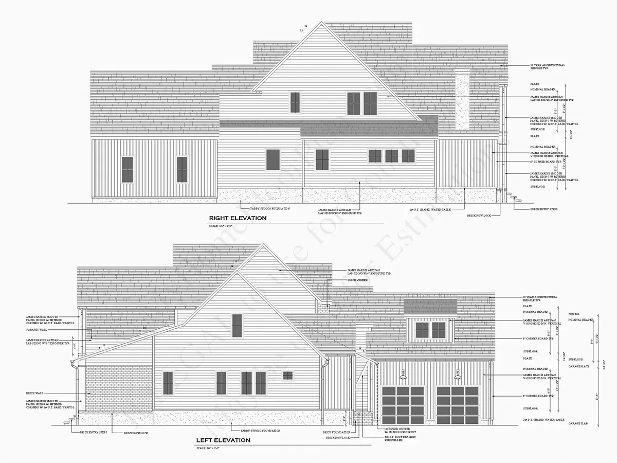 Projekt domu z poddaszem użytkowym o pow. 398 m²: 3 Sypialnie, 4 Łazienki, Otwarta kuchnia, Garaż