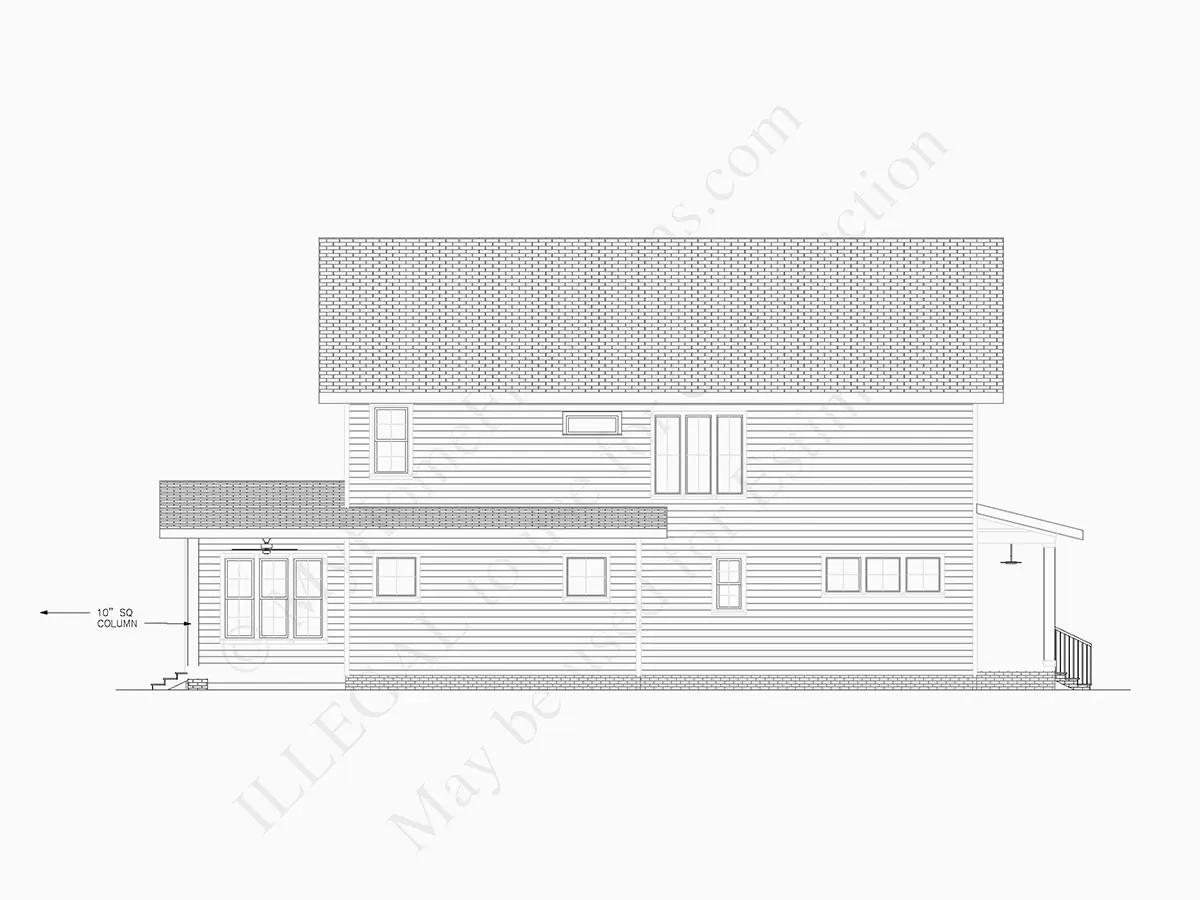 Projekt domu piętrowego o pow. 445 m²: 4 Sypialnie, Gabinet, 5 Łazienki, Otwarta kuchnia, Garaż