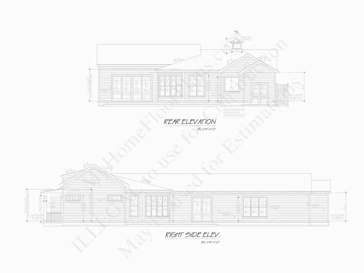 Projekt domu parterowego o pow. 175 m²: 3 Sypialnie, 3 Łazienki, Otwarta kuchnia, Garaż