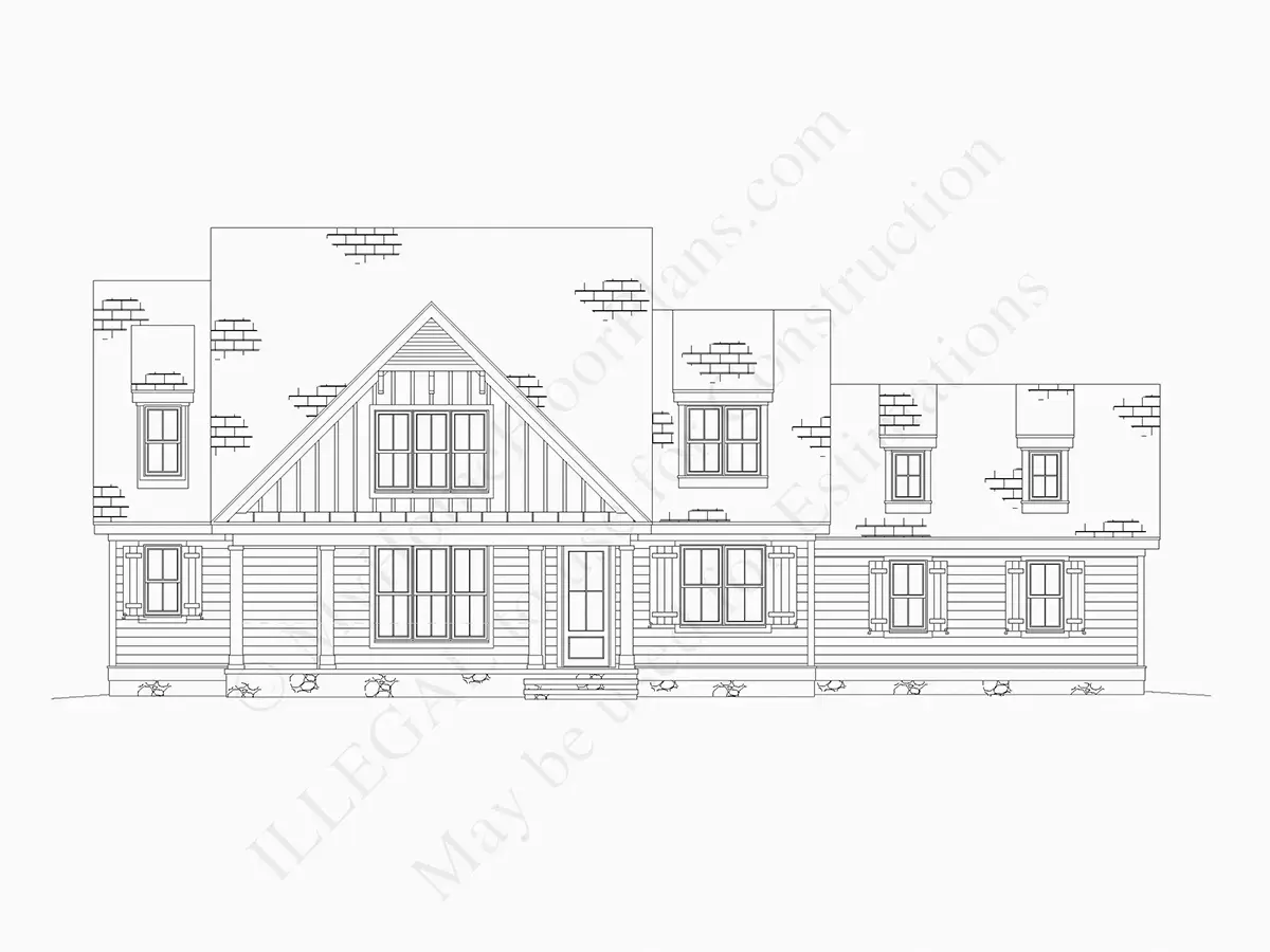 Projekt domu z poddaszem użytkowym o pow. 231 m²: 4 Sypialnie, Gabinet, 3 Łazienki, Otwarta kuchnia, Garaż