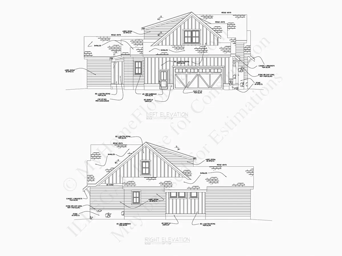 Projekt domu z poddaszem użytkowym o pow. 387 m²: 4 Sypialnie, Gabinet, 5 Łazienki, Otwarta kuchnia, Garaż