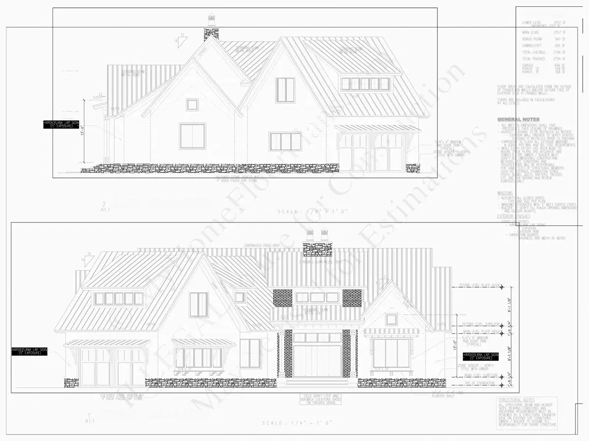 Projekt domu z poddaszem użytkowym o pow. 200 m²: 3 Sypialnie, Gabinet, 3 Łazienki, Otwarta kuchnia, Garaż