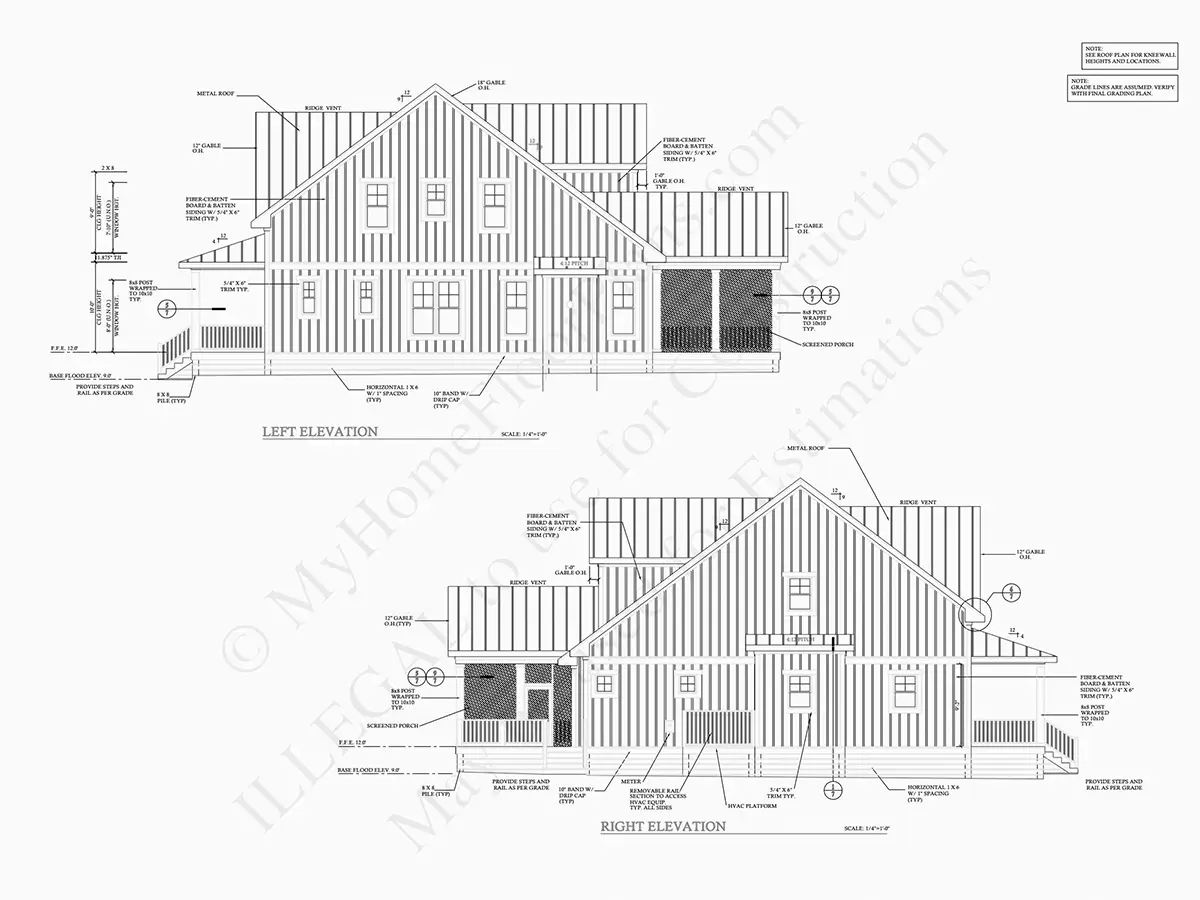 Projekt domu z poddaszem użytkowym o pow. 230 m²: 4 Sypialnie, 4 Łazienki, Otwarta kuchnia, bez Garażu