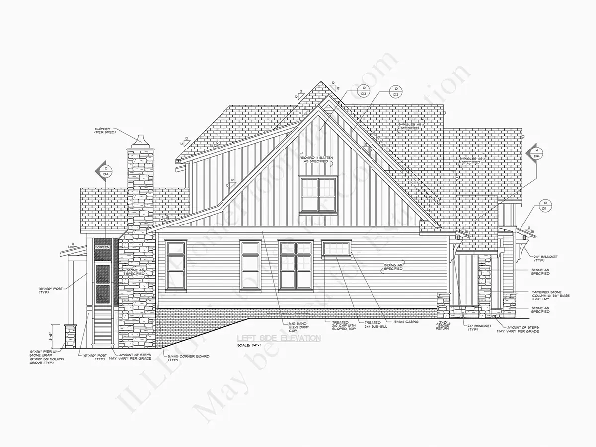 Projekt domu piętrowego o pow. 409 m²: 4 Sypialnie, Gabinet, 5 Łazienki, Otwarta kuchnia, Garaż