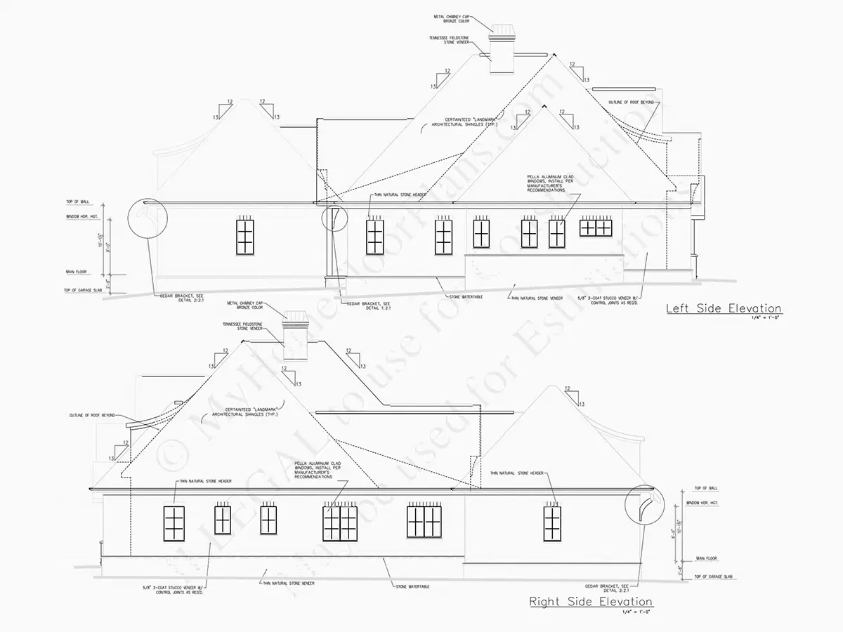 Projekt domu parterowego o pow. 257 m²: 2 Sypialnie, Gabinet, 4 Łazienki, Otwarta kuchnia, Garaż