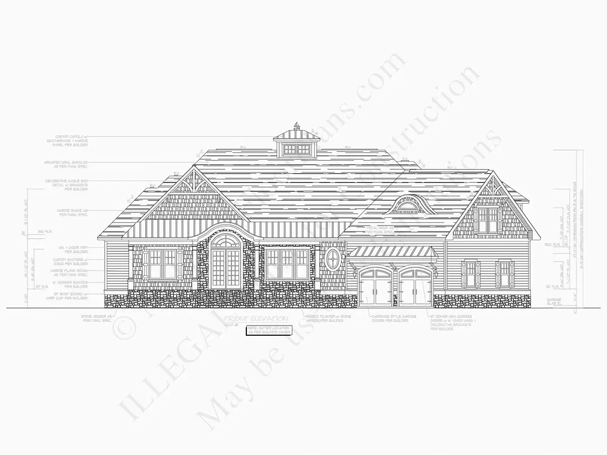 Projekt domu z poddaszem użytkowym o pow. 408 m²: 3 Sypialnie, Gabinet, 4 Łazienki, Otwarta kuchnia, Garaż