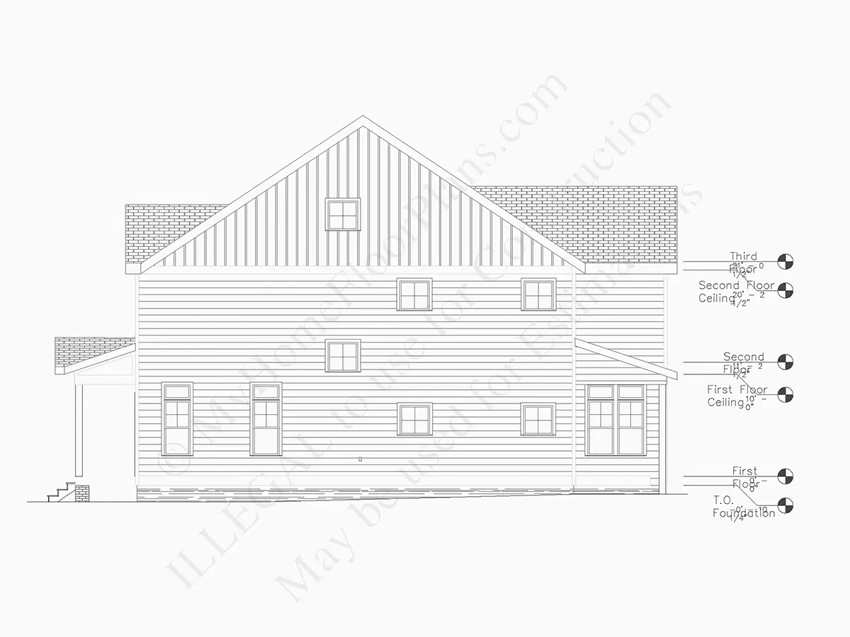 Projekt domu piętrowego o pow. 237 m²: 4 Sypialnie, Gabinet, 5 Łazienki, Otwarta kuchnia, Garaż