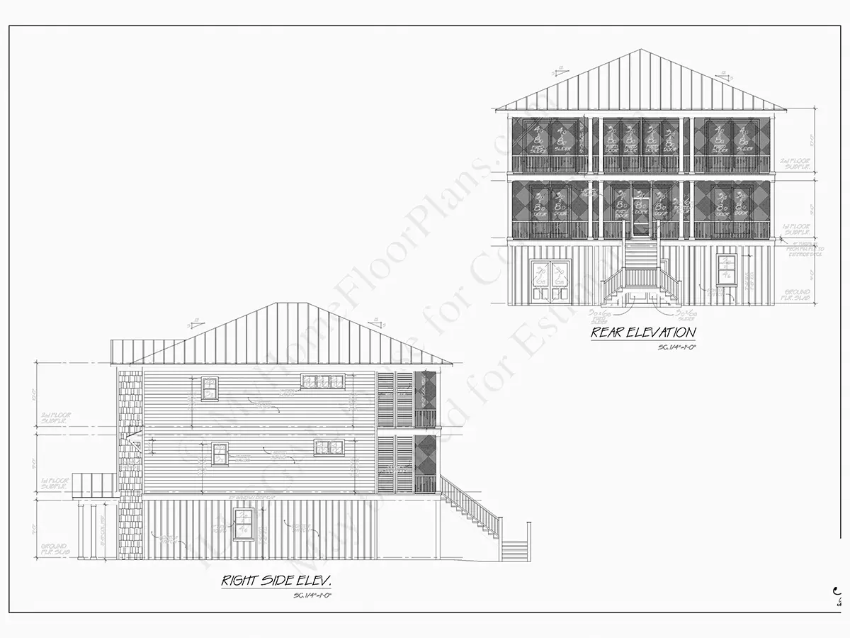Projekt domu dwupiętrowego o pow. 336 m²: 4 Sypialnie, 5 Łazienki, Otwarta kuchnia, Garaż