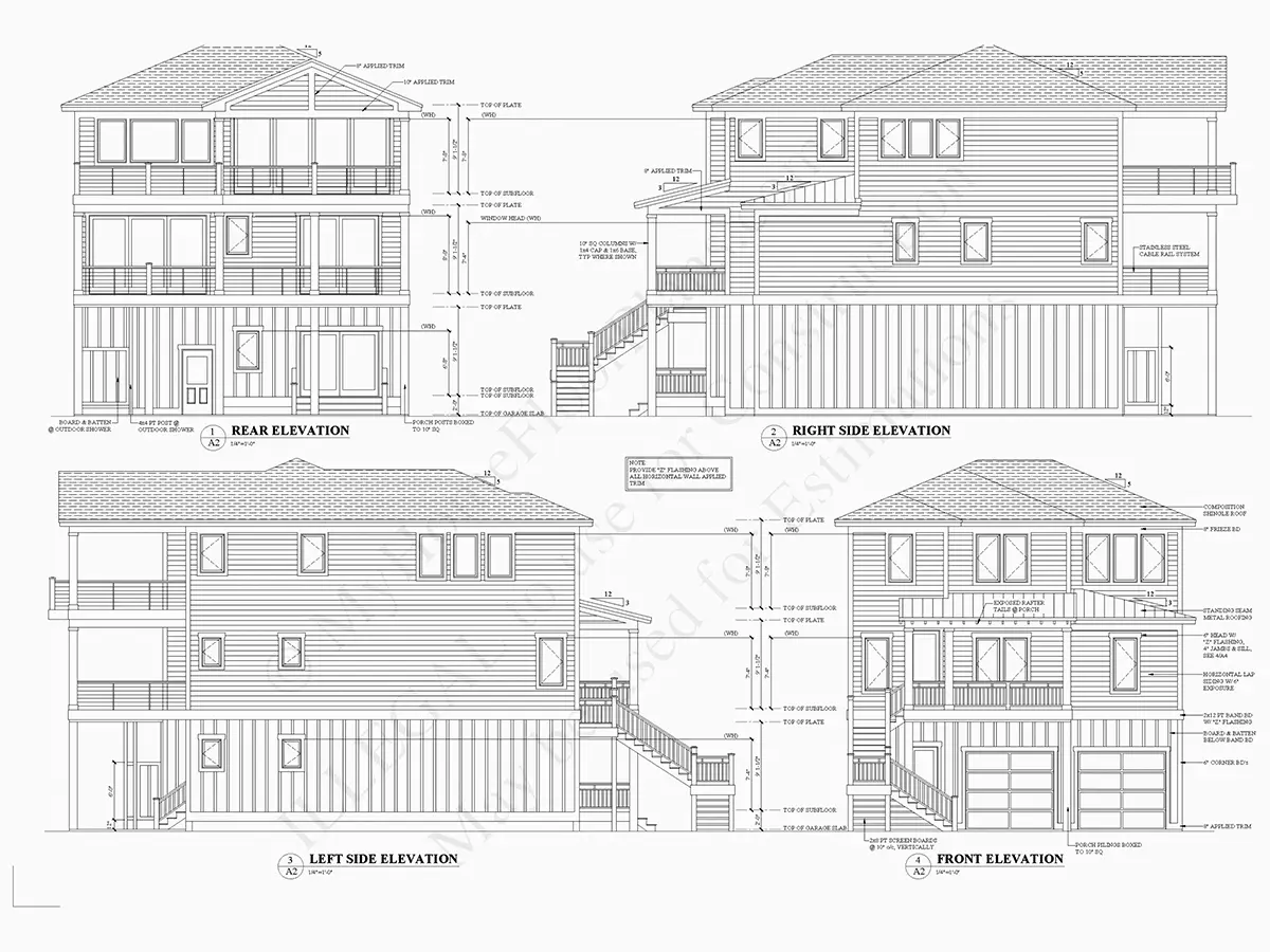 Projekt domu dwupiętrowego o pow. 273 m²: 3 Sypialnie, Gabinet, 3 Łazienki, Otwarta kuchnia, Garaż