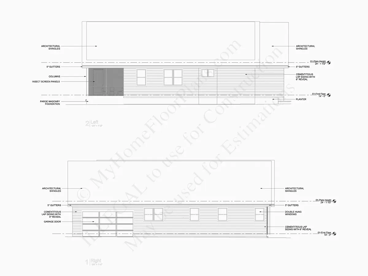 Projekt domu parterowego o pow. 201 m²: 3 Sypialnie, Gabinet, 2 Łazienki, Otwarta kuchnia, Garaż