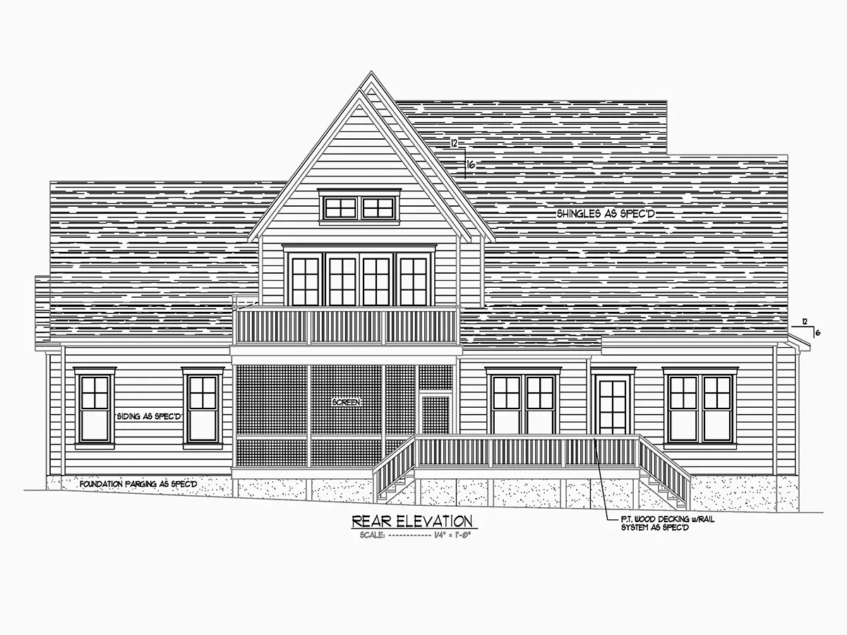 Projekt domu z poddaszem użytkowym o pow. 403 m²: 3 Sypialnie, Gabinet, 5 Łazienki, Otwarta kuchnia, Garaż