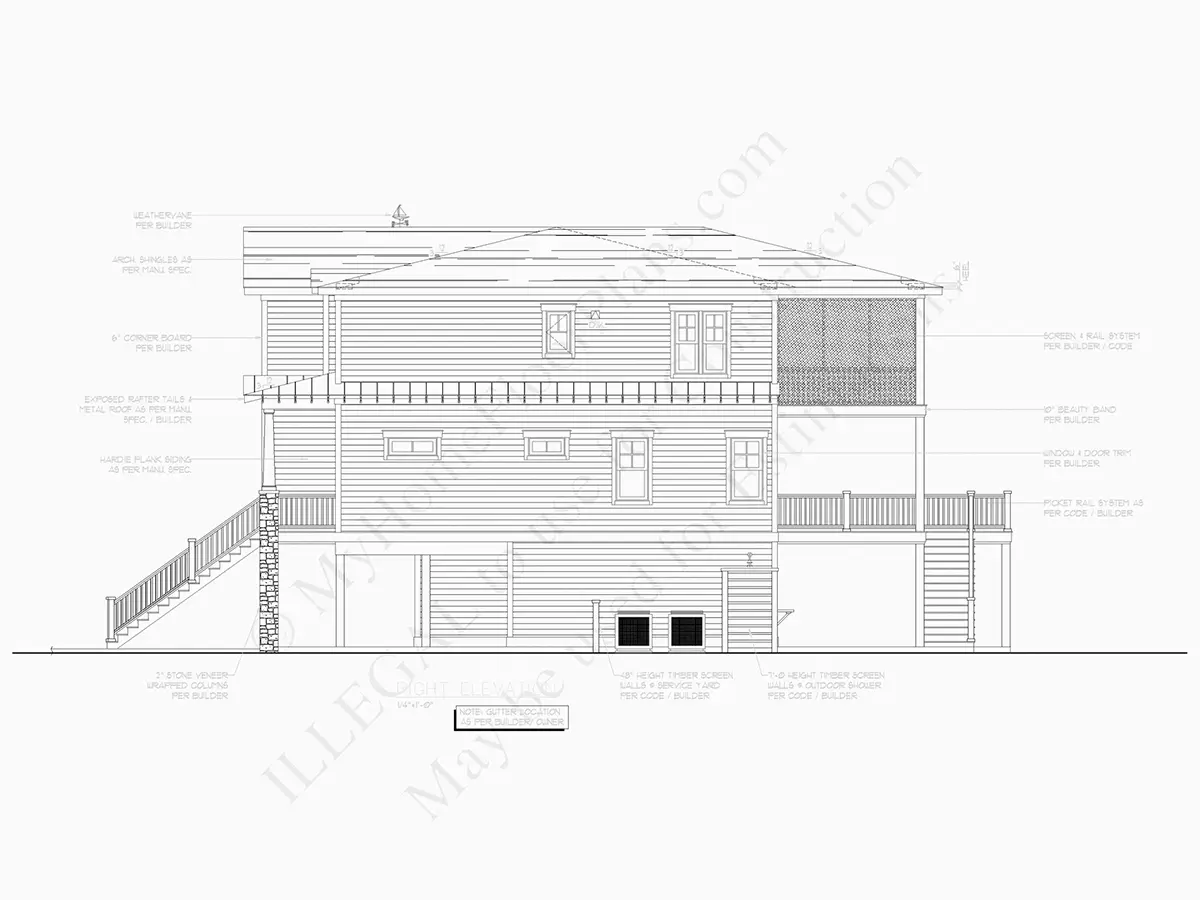Projekt domu dwupiętrowego o pow. 255 m²: 4 Sypialnie, 5 Łazienki, Otwarta kuchnia, Garaż