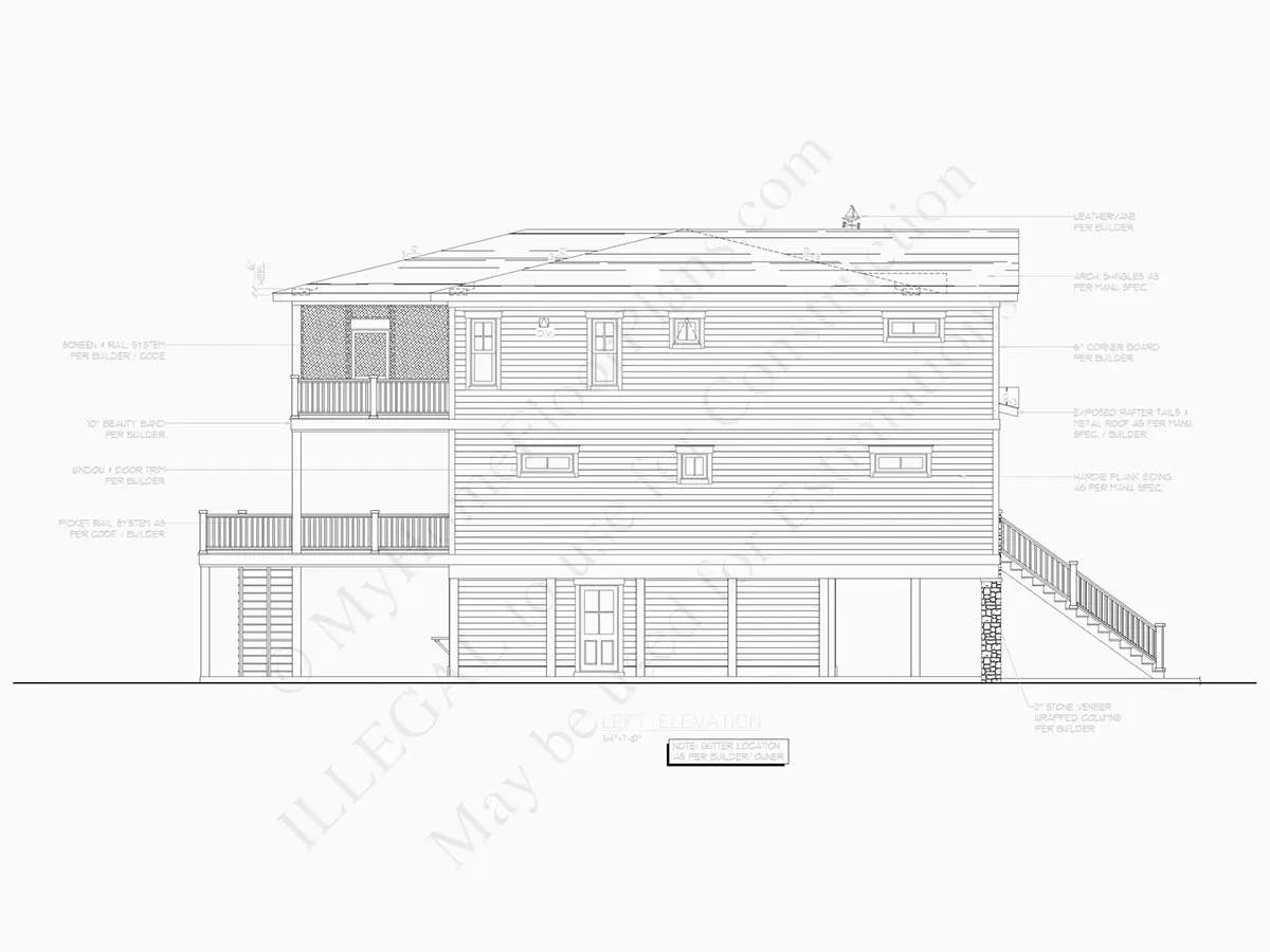 Projekt domu dwupiętrowego o pow. 255 m²: 4 Sypialnie, 5 Łazienki, Otwarta kuchnia, Garaż