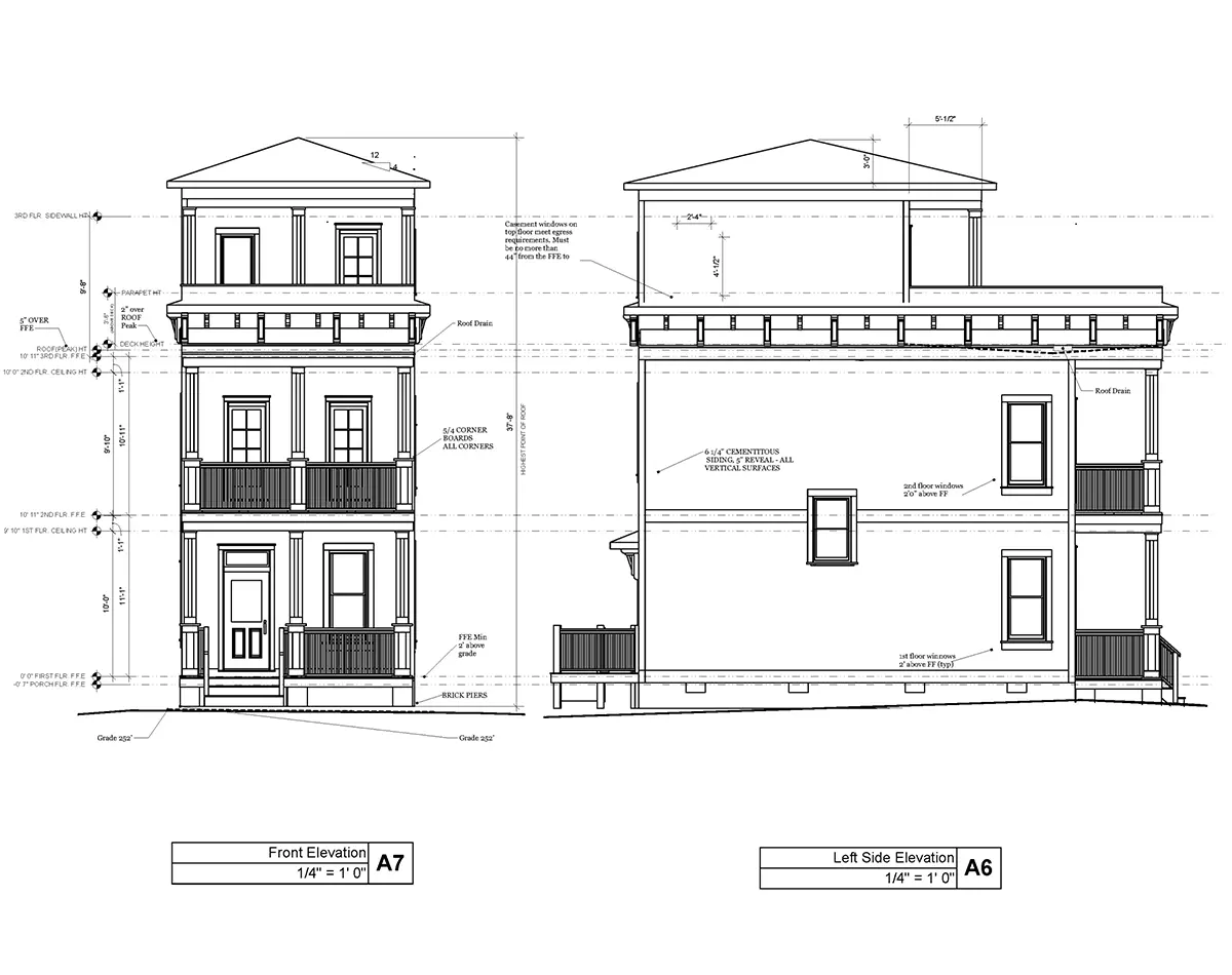 Projekt domu dwupiętrowego o pow. 117 m²: 2 Sypialnie, 4 Łazienki, Otwarta kuchnia, bez Garażu