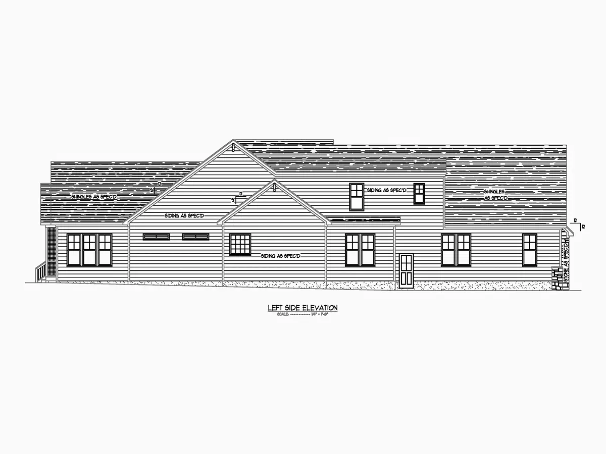 Projekt domu z poddaszem użytkowym o pow. 326 m²: 4 Sypialnie, Gabinet, 4 Łazienki, Otwarta kuchnia, Garaż