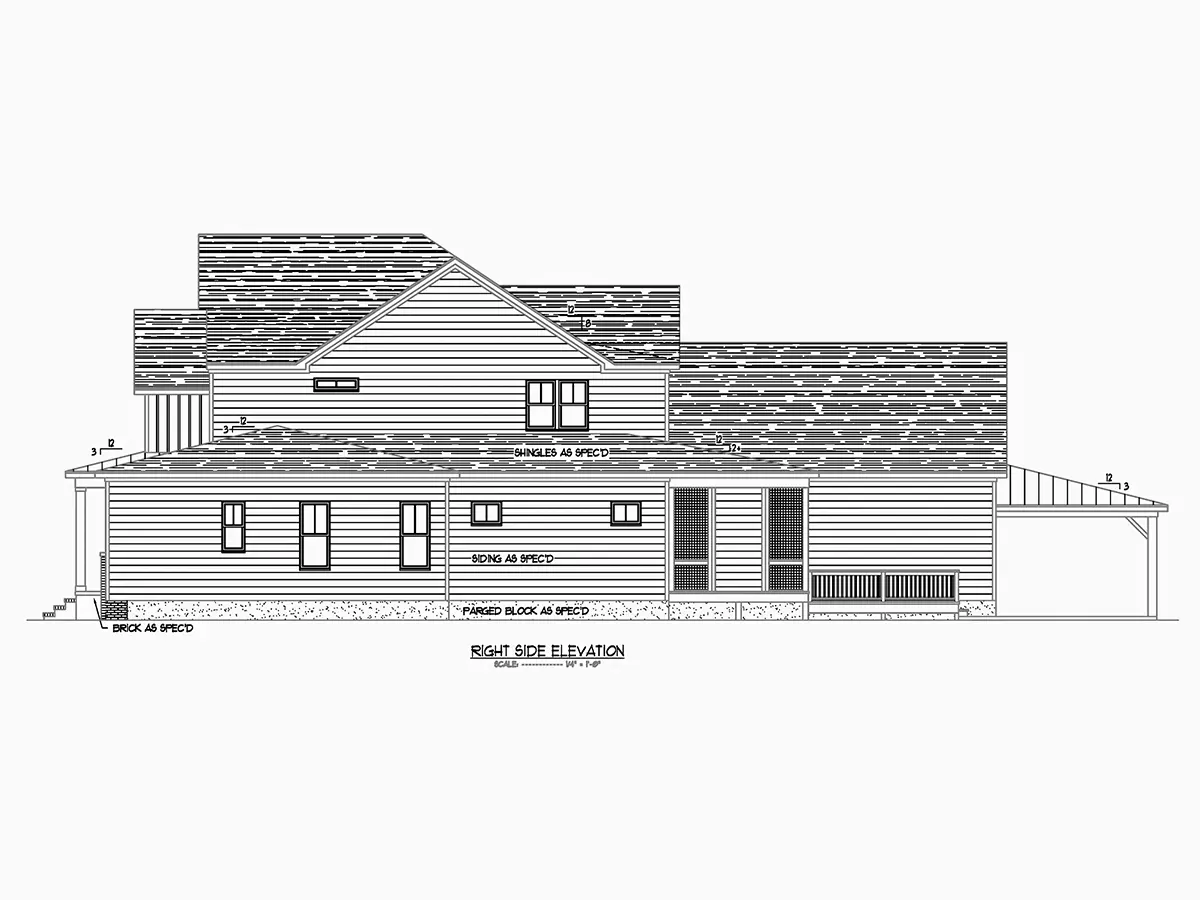 Projekt domu piętrowego o pow. 375 m²: 4 Sypialnie, Gabinet, 6 Łazienki, Otwarta kuchnia, Garaż
