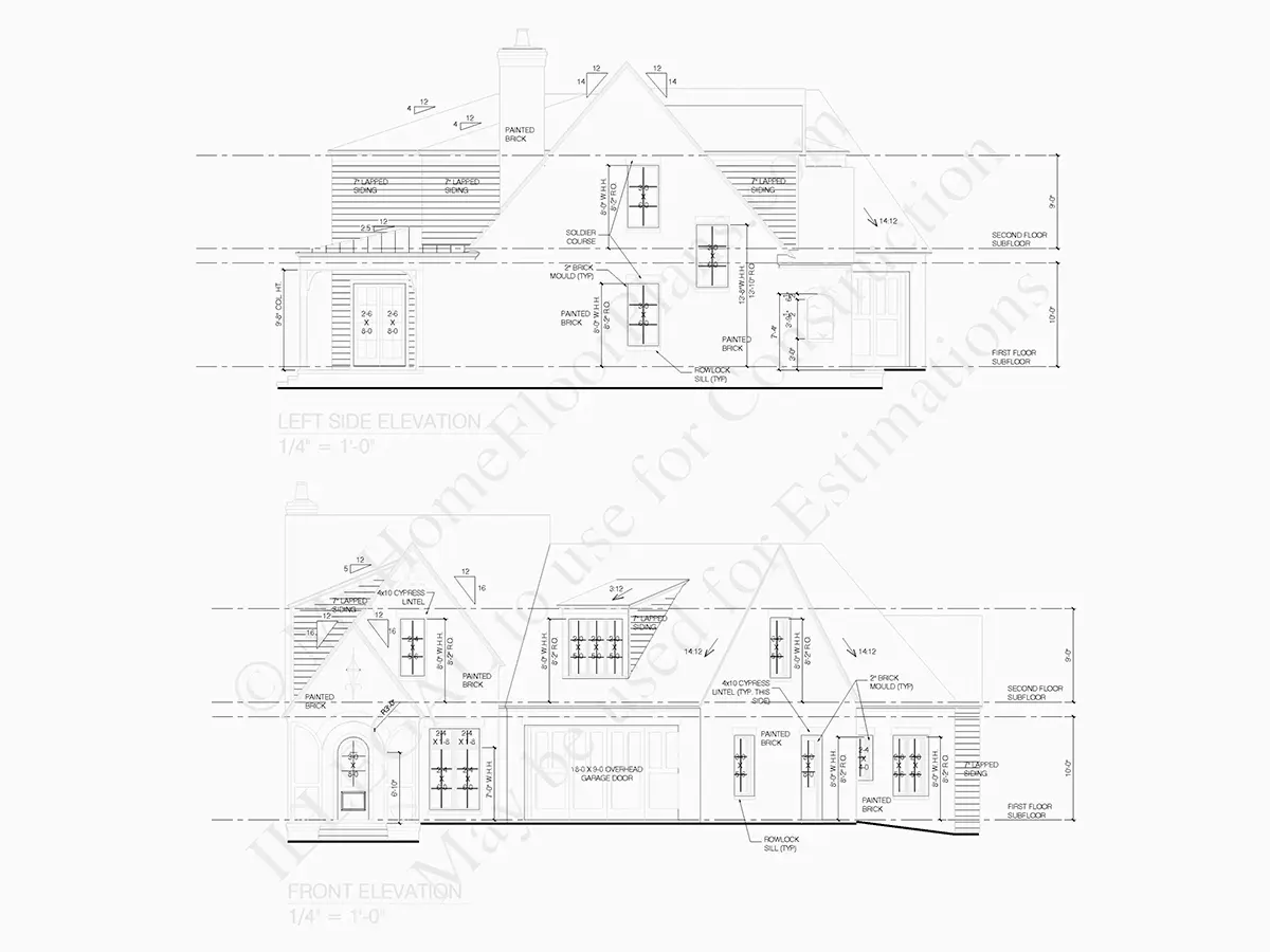 Projekt domu z poddaszem użytkowym o pow. 357 m²: 4 Sypialnie, 5 Łazienki, Otwarta kuchnia, Garaż