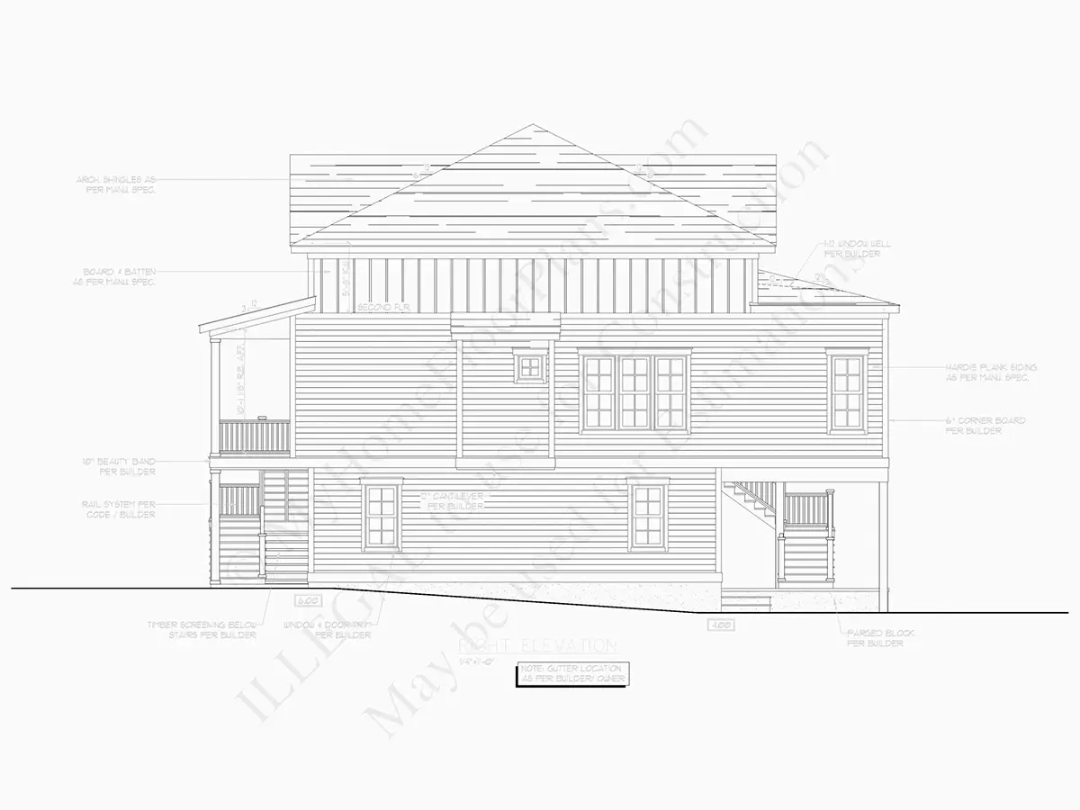Projekt domu dwupiętrowego o pow. 203 m²: 3 Sypialnie, 2 Łazienki, Otwarta kuchnia, Garaż
