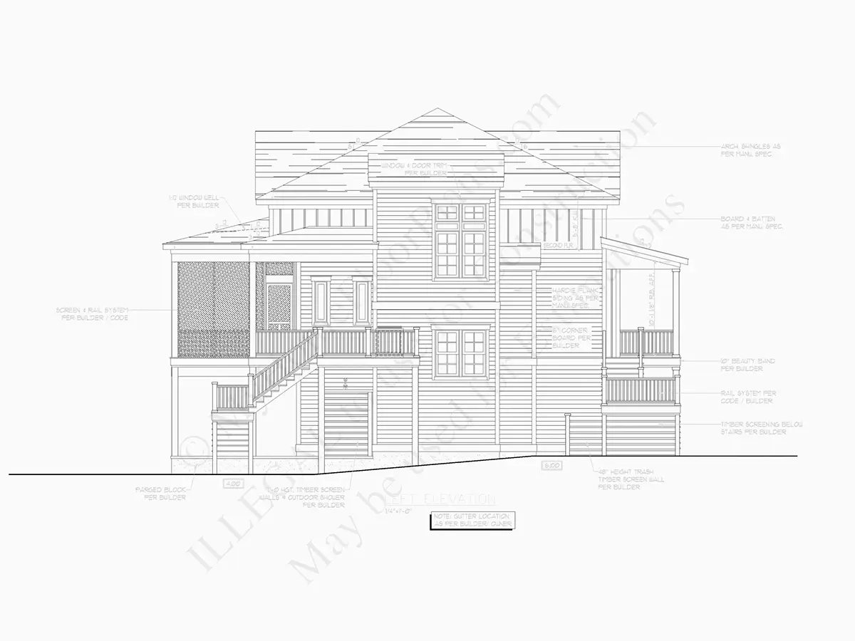 Projekt domu dwupiętrowego o pow. 203 m²: 3 Sypialnie, 2 Łazienki, Otwarta kuchnia, Garaż